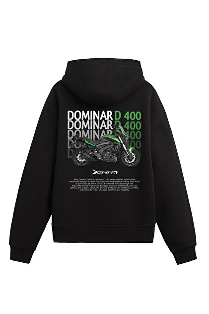 Edizen Bajaj Dominar 400 Hoodie Unisex Oversize Siyah - Fiyatı