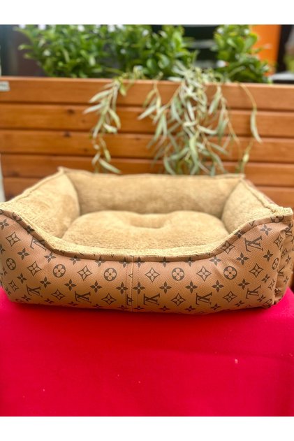 LV VİP KEDİ KÖPEK YATAĞI TABA