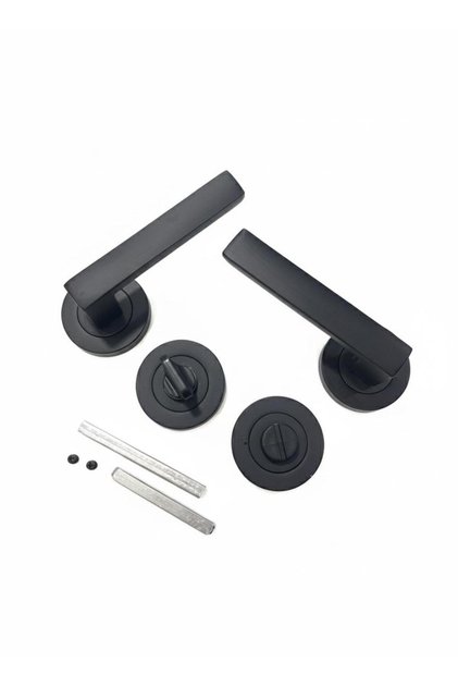 Black Toilet Door Handle