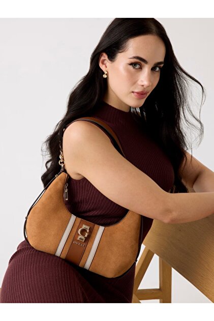 Guess Erenia hakiki deri mini omuz çantası HWSB7838180 - Fiyatı