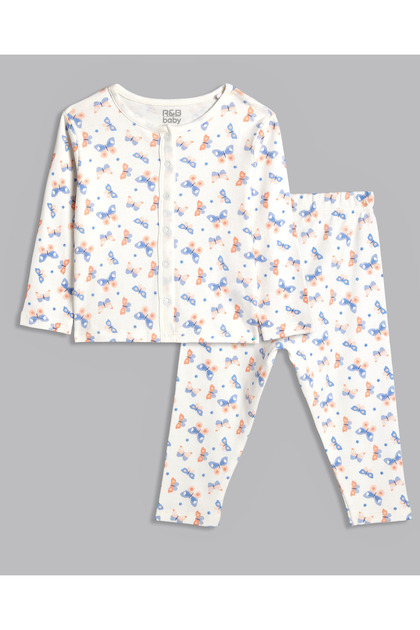 Multi Girl Printed Top and Pant Set