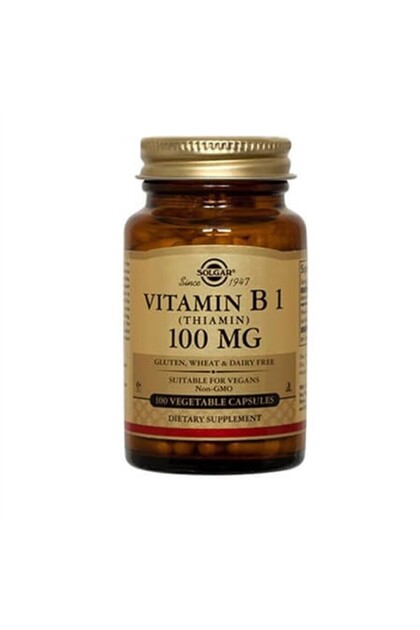 Vitamin B1 Thiamin 100 Mg 100 Vegetable Capsules