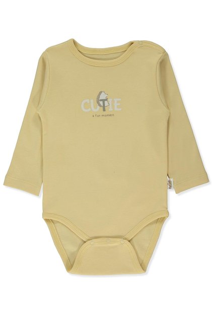 Organic Interlock Long Sleeve Body Age (Organic Fun Moment) Yellow