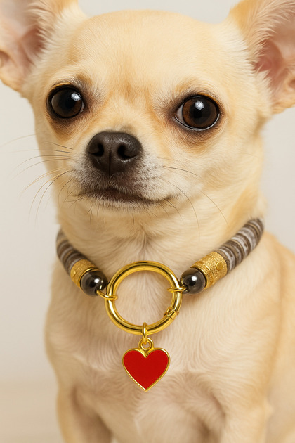 Handmade Evil Eye Beaded Multicolored Cat and Dog Necklace