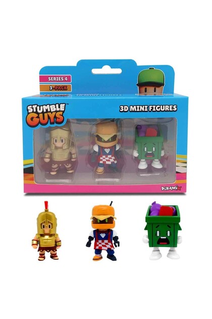 TOYFEST Stumble Guys 3-Pack Mini Figure Series 4 - Maxi - Burger