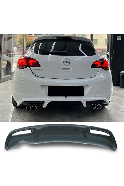Opel Astra J HB irmsicher Arka Ek Difüzör Parlak Siyah 2009 2010 2011 2012 Arka-difizör-bodykit-ek