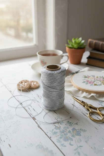 Silver Color Durable Packing String 100 Meters – for Gift, Parcel, Craft and Decoration