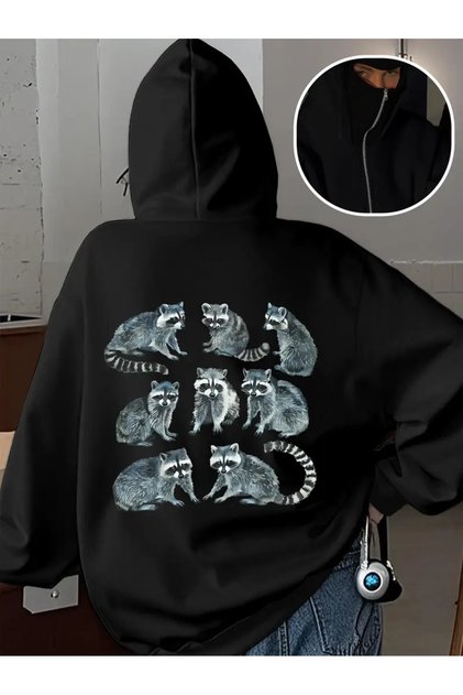 Snow Masked Ninja Unisex Sweatshirt Cardigan 2Strands Thick Fleece