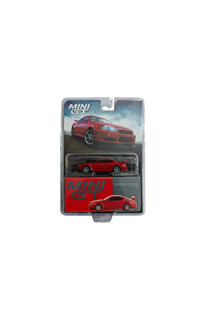 mini gt 796 - NİSSAN SKYLİNE GT-R R34 RED BLİSTER PACK - Fiyatı