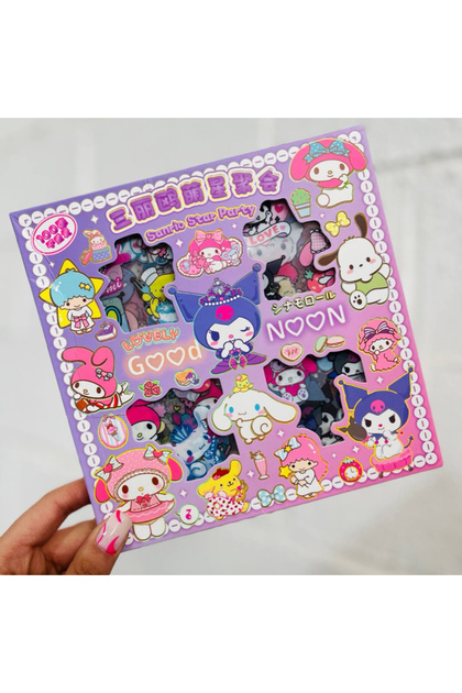 synshop Kuromi Cinnaorol My Melody 570 Adet 100 Sayfa Etiket Seti