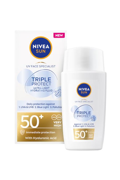 Fluid pentru ten Triple Protect cu SPF50+, 40 ml