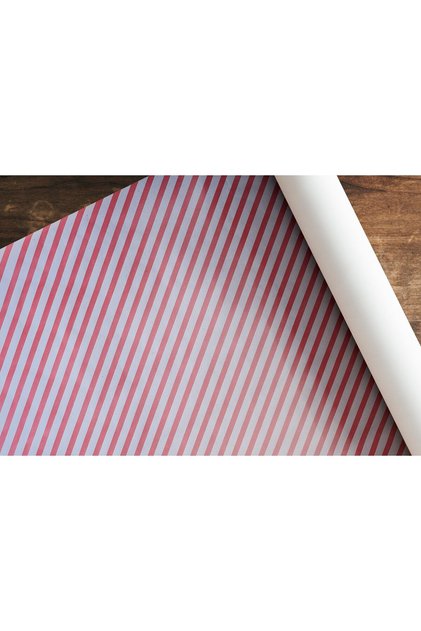 Red Stripe Paper, Gift and Flower Wrapping Paper, 25 Pieces, 50X70 cm