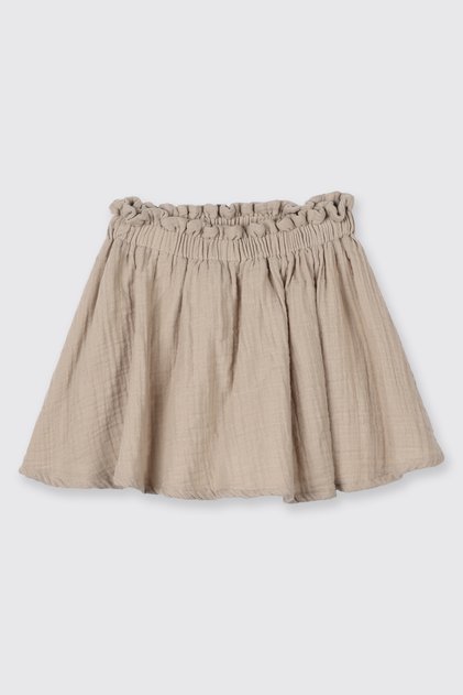 Baby Girl Muslin Beige Skirt