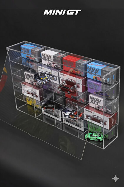 TIVIVOR Mini GT Uyumlu 1:64 Ölçek 20 Gözlü Pleksi Model Araba