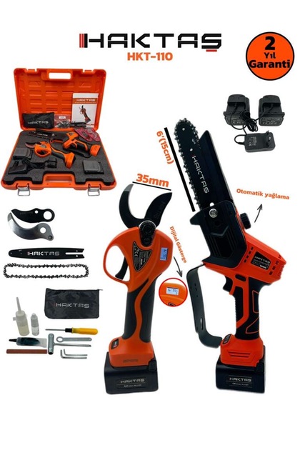 haktaş BUDAMA MAKASI HAKTAŞ 40 MM 2XAKÜ 4 AH 1200 WATT TAŞIMA