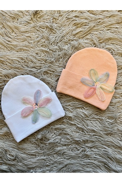 2-Pack Flexible Camisole Tulle Beret Set with Floral Details