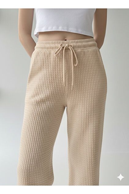 Women's Bubble Fabric Summer Pants
