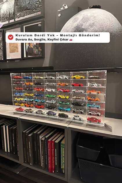 Minoleo Orijinal Minoleo® 49 Kapasiteli 1:64 Diecast Pleksi Araba