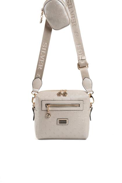 Beige - S.Bej Logo Women's Crossbody Bag Sp1038