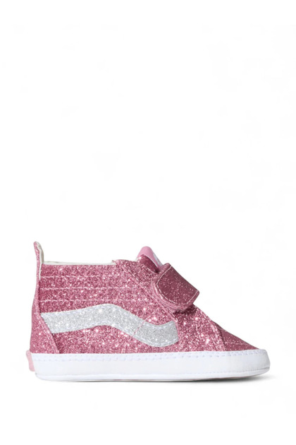 Sk8-Hi Crib Glitter Baby Girl Shoes Pink Vn000Crven71