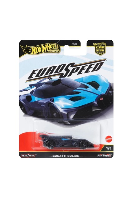 HOT WHEELS EuroSpeed 2025 5'li Set – Bugatti Bolide, LaFerrari
