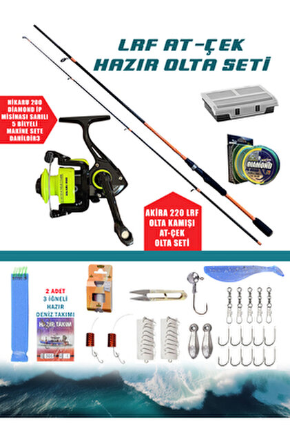 Fishack Spin At-Çek Deniz ve Göl Profesyonel Olta Seti Takımı