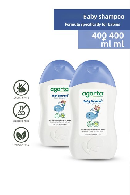 2 Natural Shampoo Special Care for Baby Boys and Children 400 ml