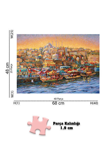 Neverland 4 Adet 1000 Parça Puzzle - Kutsal Kabe / İstanbul