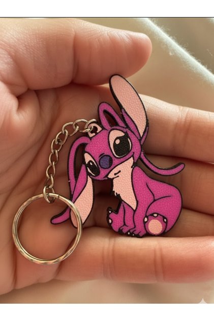Stitch Pink Keychain