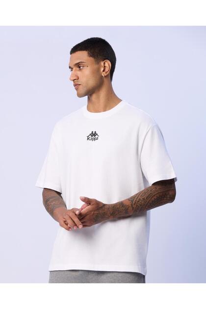 Mateo Erkek Beyaz Oversize Tişört