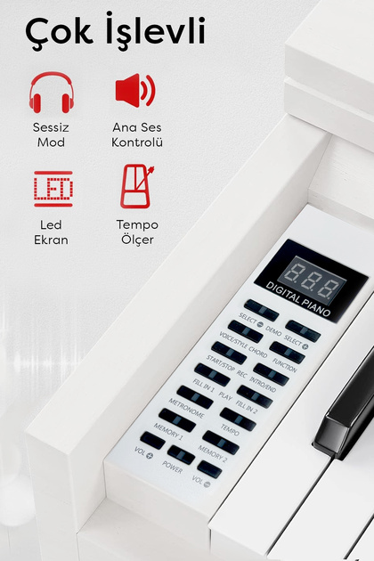 Hendest Bl-8820 Dijital 88 Tuşlu Ahşap Piyano - Fiyatı, Yorumları