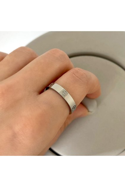 Gold Stainless Steel Ring with Tarnish-Resistant Finish