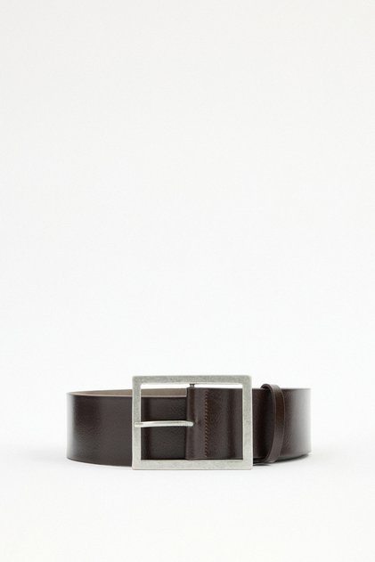 Kemer 2504 - Antique Thin Buckle Bitter Brown Women's Belt