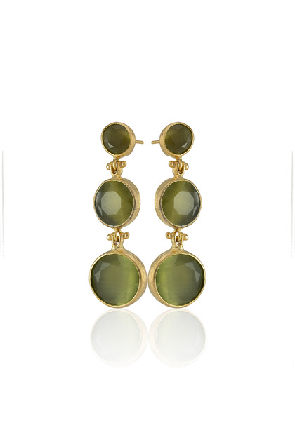 Kadir Jewellery 22 Ayar Altın Kaplama Vintage Küpe -El İşçiliği Ve Hipoalerjenik Küpe