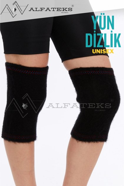 Black Woven Wool Knee Warmers - Keep You Warm - Good for Joint Pain - Shipped in Pairs