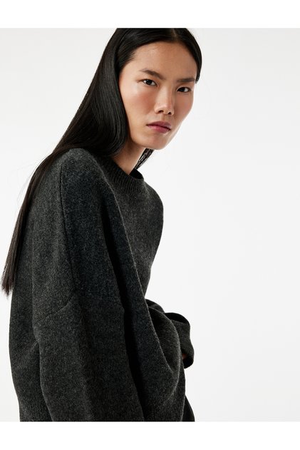 Long Sleeve Crew Neck Oversize Knitwear Sweater