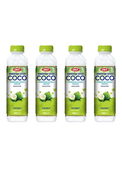 OKF Coconut Drink Hindistan Cevizli İçecek 500ml 4'lü Set - Fiyatı