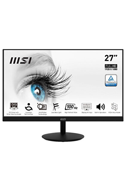 MSI Pro MP271A 27” 1920x1080 1ms 100Hz IPS Anti-Glare Full HD