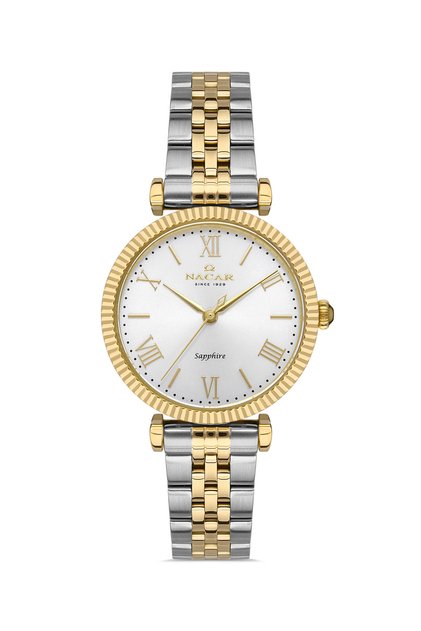 Sapphire Glass Classic Silver - Gold Women's Watch Nc34-39B553-Csm