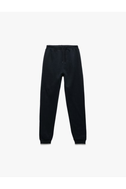 Cotton Tie Waist Basic Jogger Sweatpants