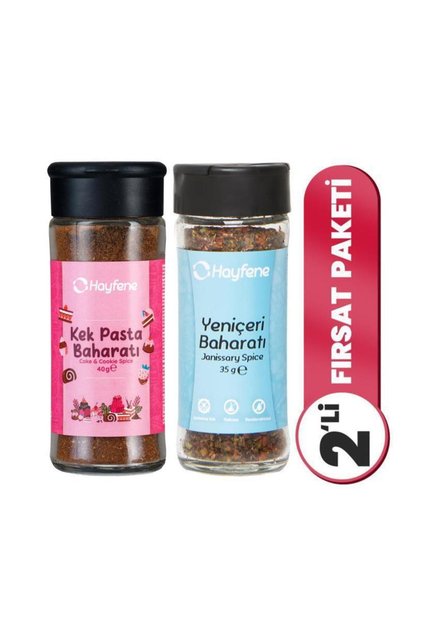 Kek Pasta Baharatı ve Yeniçeri Baharatı 2'li Baharat Seti