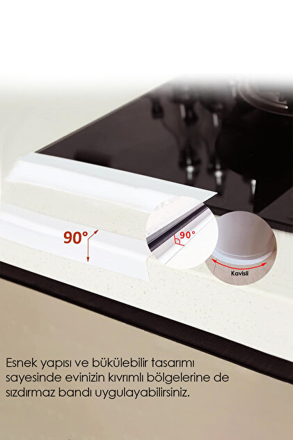 COZY SENSE Su Geçirmez Sizdirmaz Beyaz Bant Ev Küvet Lavabo Mutfak