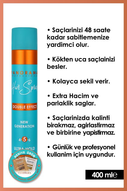 Ultra Hold 5 - 400 ml Saç Sprey / Kökten Uca Besleyici Ultra Güçlü Tutuş / Sabitleyici