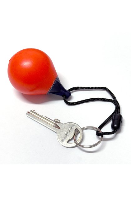 Tekne Batmaz Anahtarlık İp Halkalı Balon Usturmaça Modeli 7cm Turuncu