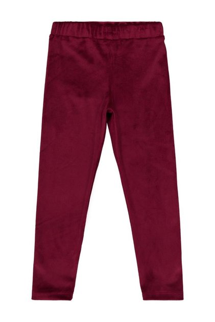 Girl's Leggings | Velvet | School Nursery and Daily Use - Burgundy