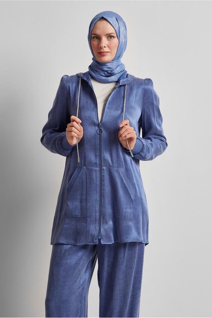 Hooded Trousers Suit 45585