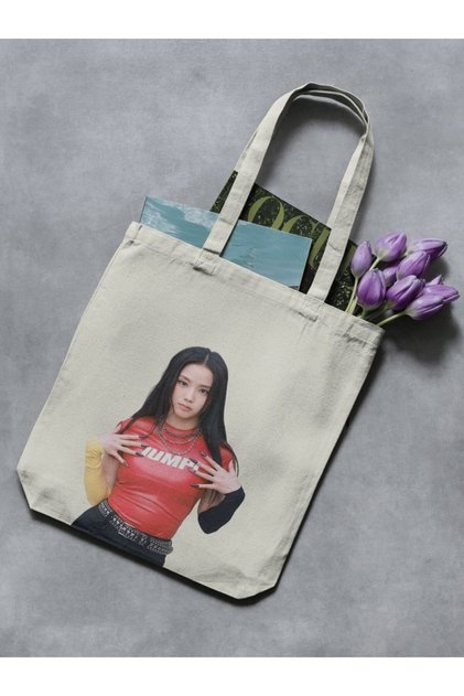 Jisoo Blackpink Y2K Retro Unisex Cloth Bag Lisa Jennie Rose Tote Bag