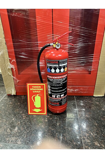 METROPOL 6 kg abc KKT tozlu yeni yangın söndürme cihazı dört yıl
