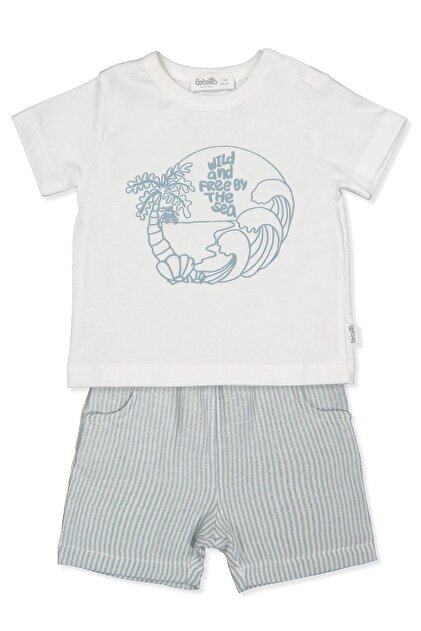 MUSLIN SHORTS 2-PIECE SET (FREE SPIRIT) ECRU