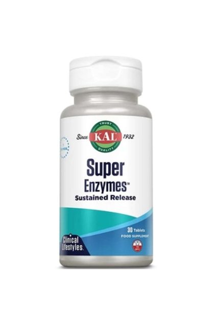 Supliment cu enzimă digestivă Super Enzymes Kal, 30 tablete